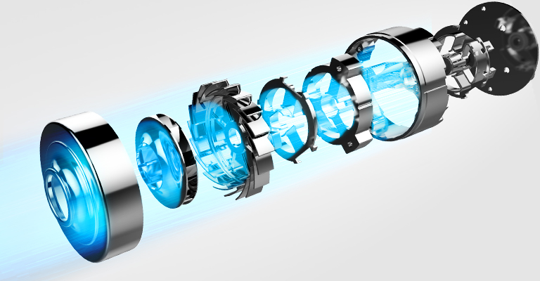 110W impressive suction power