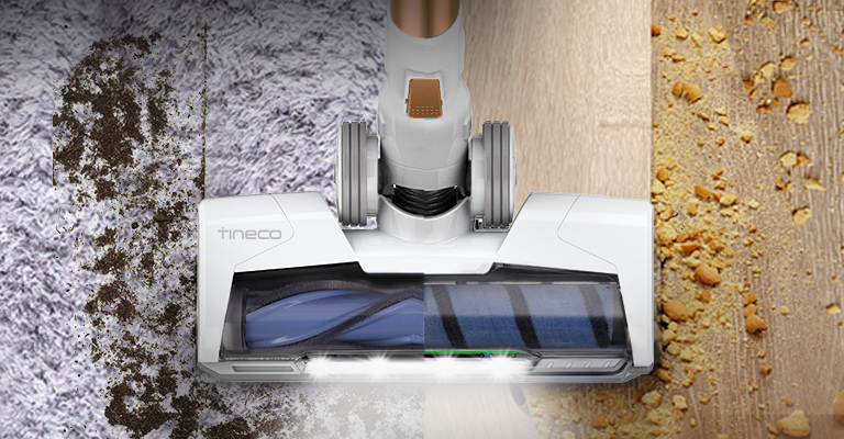 Two full-size LED motorized brushes