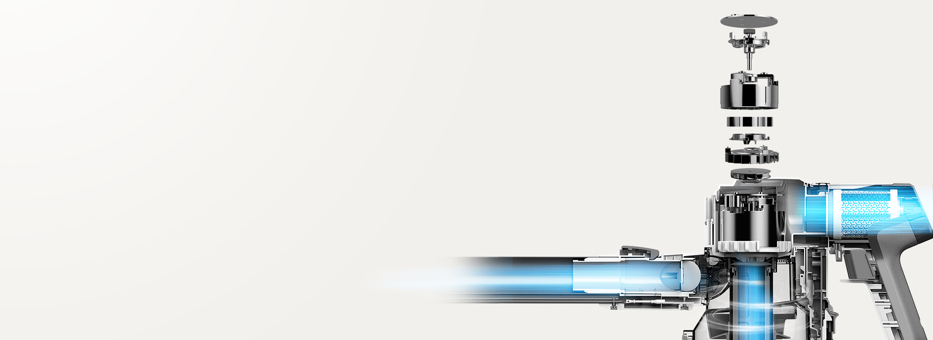 110W impressive suction power