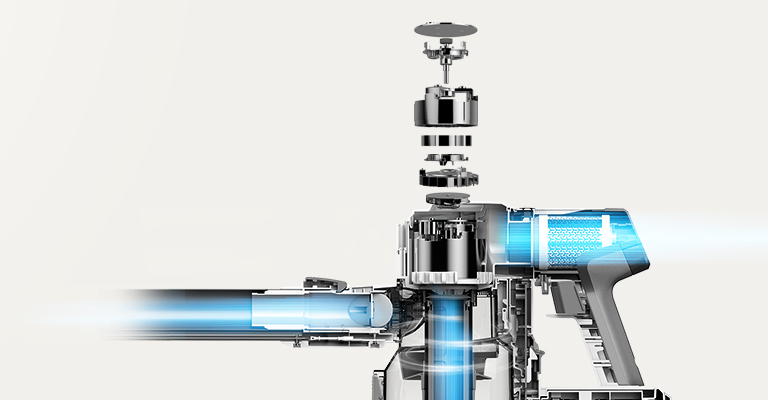 110W impressive suction power