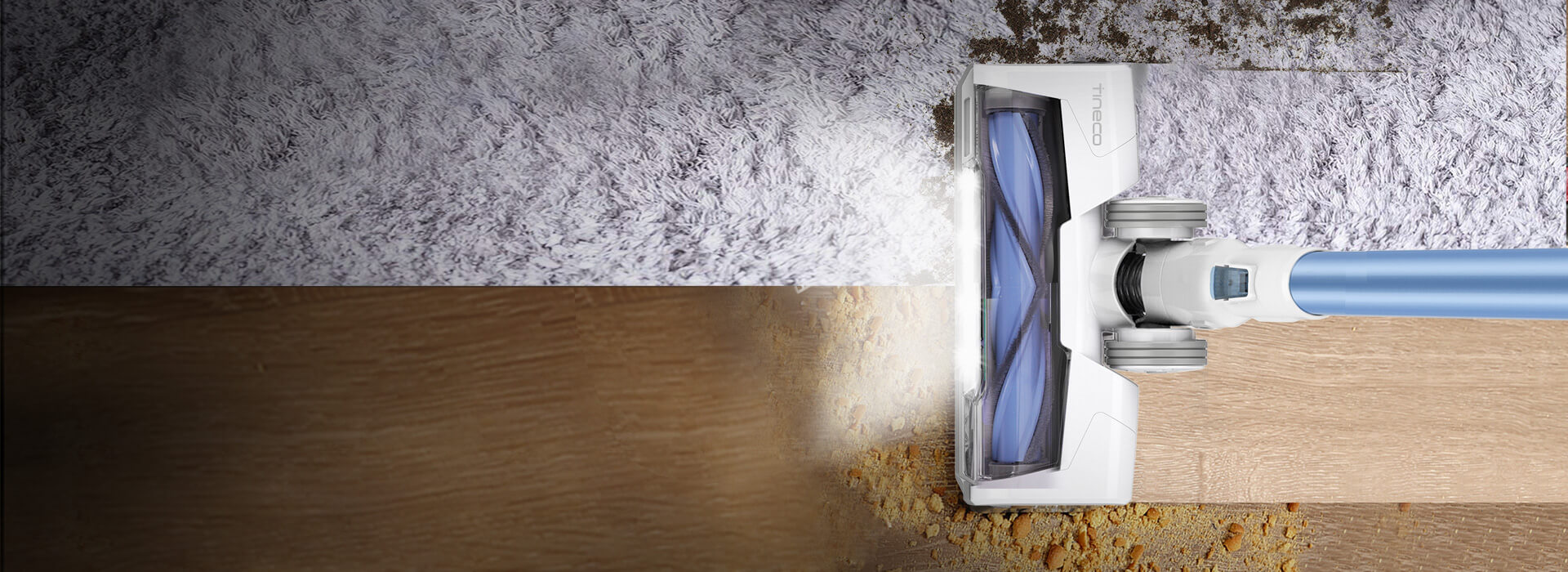 Full-size LED multi-tasker power brush